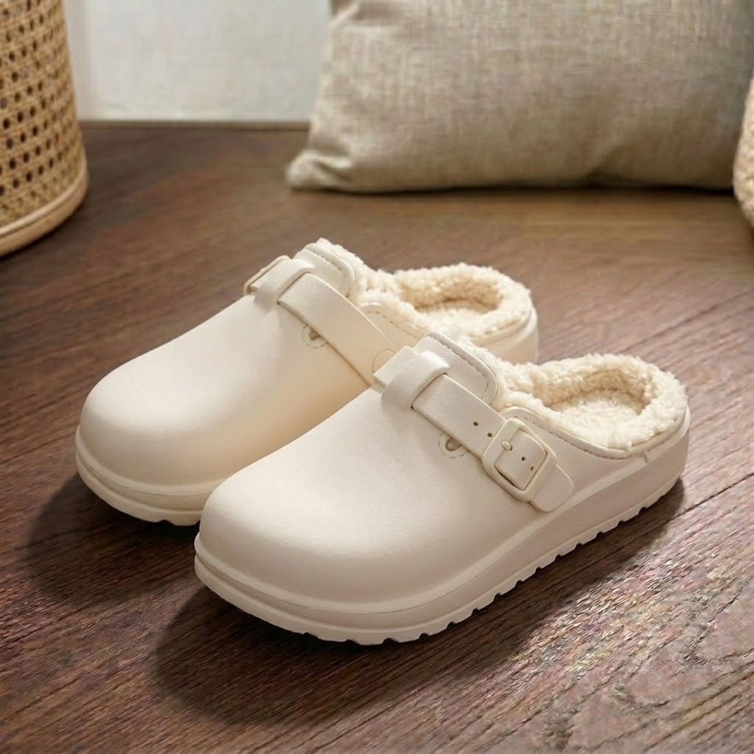 Cozy Plush Mule Slippers