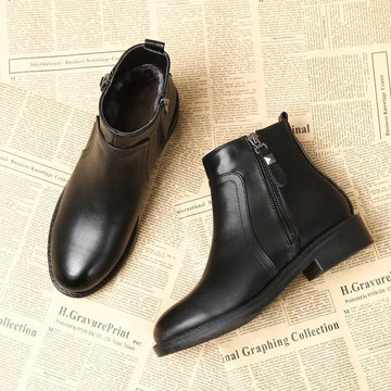 Warm Plush Chelsea Ankle Boots