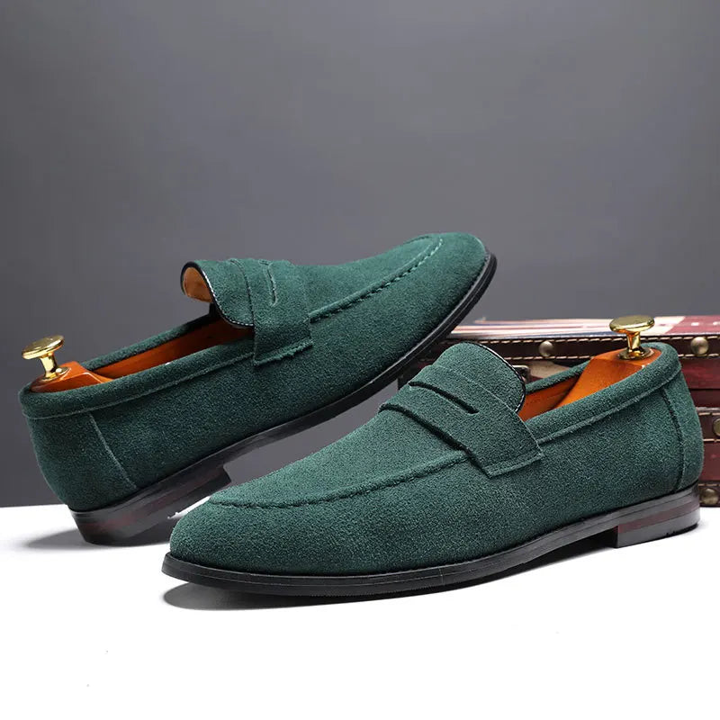 Heritage Suede Leather Driving Loafers