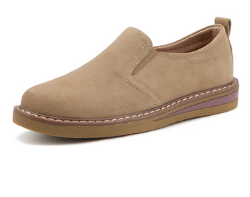 WOIZGIC Genuine Suede Slip-On Loafers