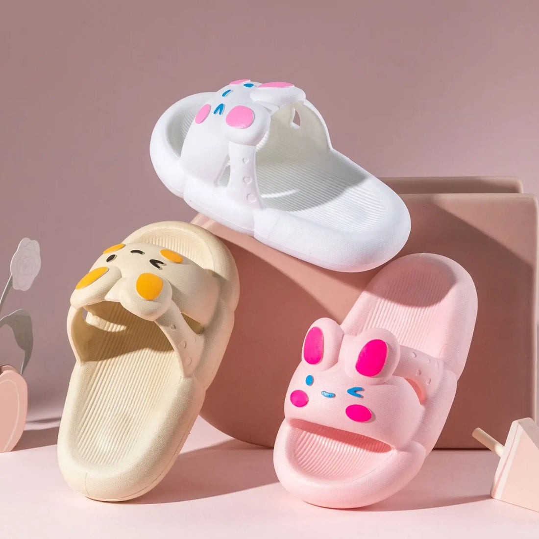Premium Bunny Thick Sole Kids Slippers