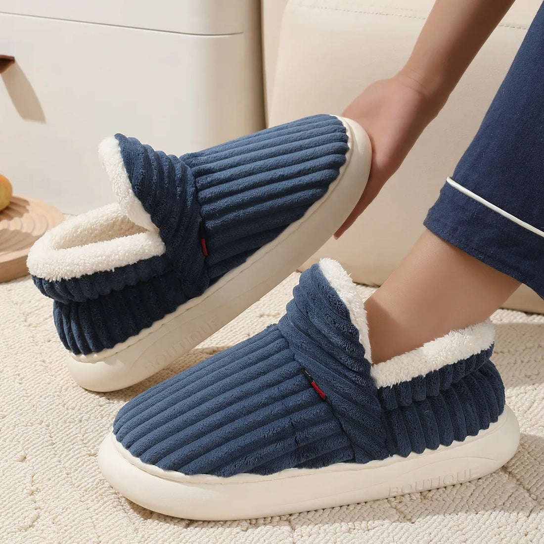 Cosy Plush Indoor Slippers